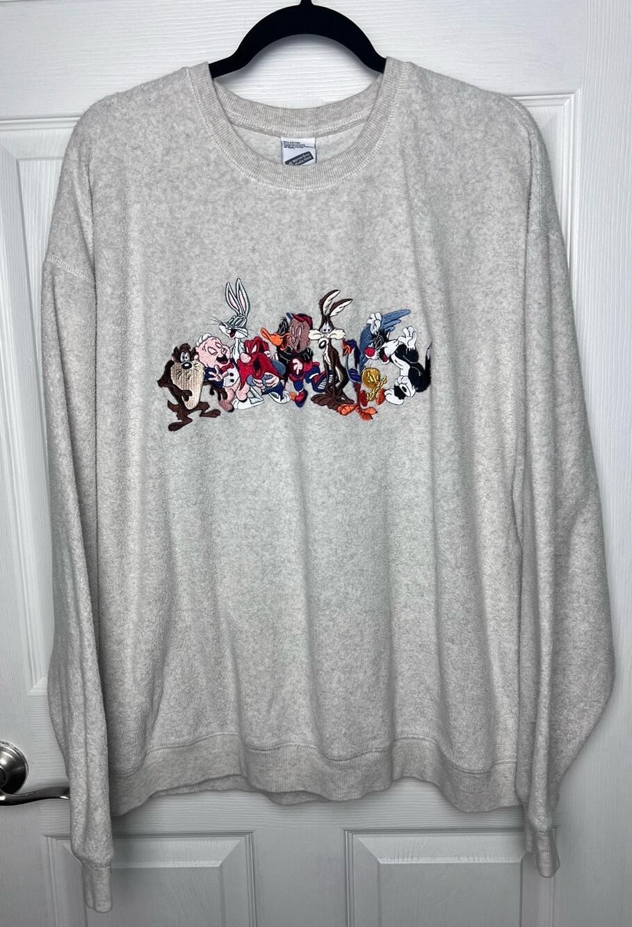 Warner Bros. Studio Store Vintage 1998 Looney Tunes Sweatshirt Beige Size XL